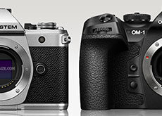 OMデジタルの「OM-3」と「OM-1 Mark II」のサイズ比較。