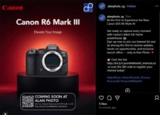 小売店が「EOS R6 Mark III」をフライング投稿していた模様。