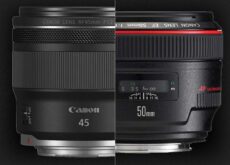 キヤノン「RF45mm F1.2 STM」は、描写の柔らかさが特徴の「RF50mm F1.2 L USM」と同じコンセプトで、解像力は「EF50mm F1.2L USM」と同等の模様。