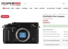 「X-T6」が掲載されていたベトナムのカメラ販売店に、「X-Pro4」も掲載されている模様。