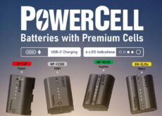 SWITの互換バッテリー「Powercell」シリーズ。「LP-E6P」「NP-W235」「NP-FZ100」「EN-EL15c」互換対応。