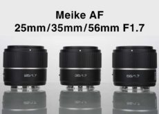 コンパクトAPS-C「Meike Air」AFレンズ3本（25/35/56mm F1.7）が登場か。E／X（＋Z？）対応、85mm F1.4 SEも